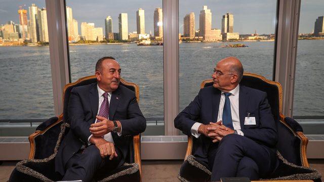 Dışişleri Bakanı Mevlüt Çavuşoğlu ile Yunanistan Dışişleri Bakanı Nikos Dendias, Eylül'de New York'ta bir araya gelmişti.