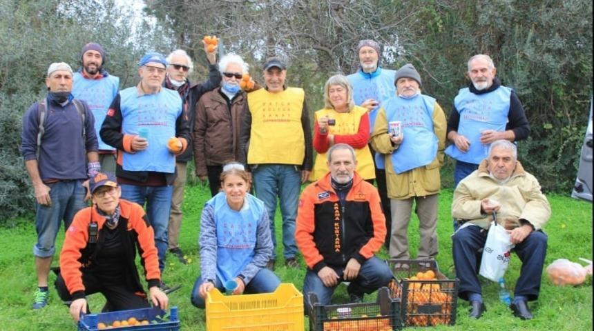 Dat&ccedil;a&rsquo;da 200 kilogram mandalina ihtiya&ccedil; sahiplerine dağıtıldı