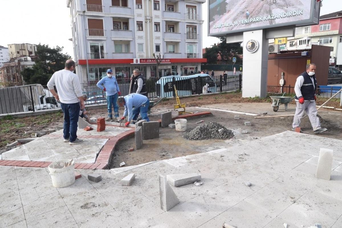 Tarihi Yakacık Meydanı eski g&uuml;nlerine d&ouml;n&uuml;yor