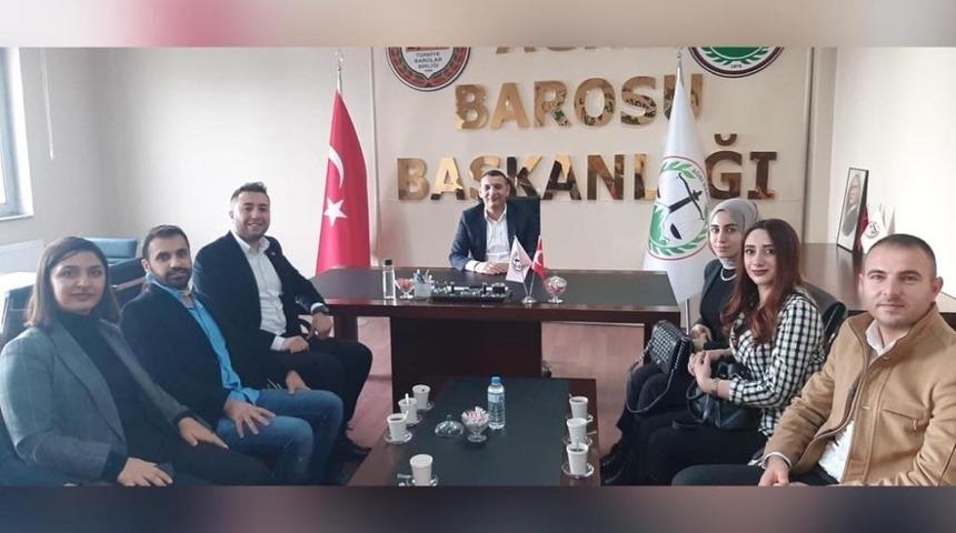 UCİM ekibinden Baro Başkanı Aydın&rsquo;a Ziyaret
