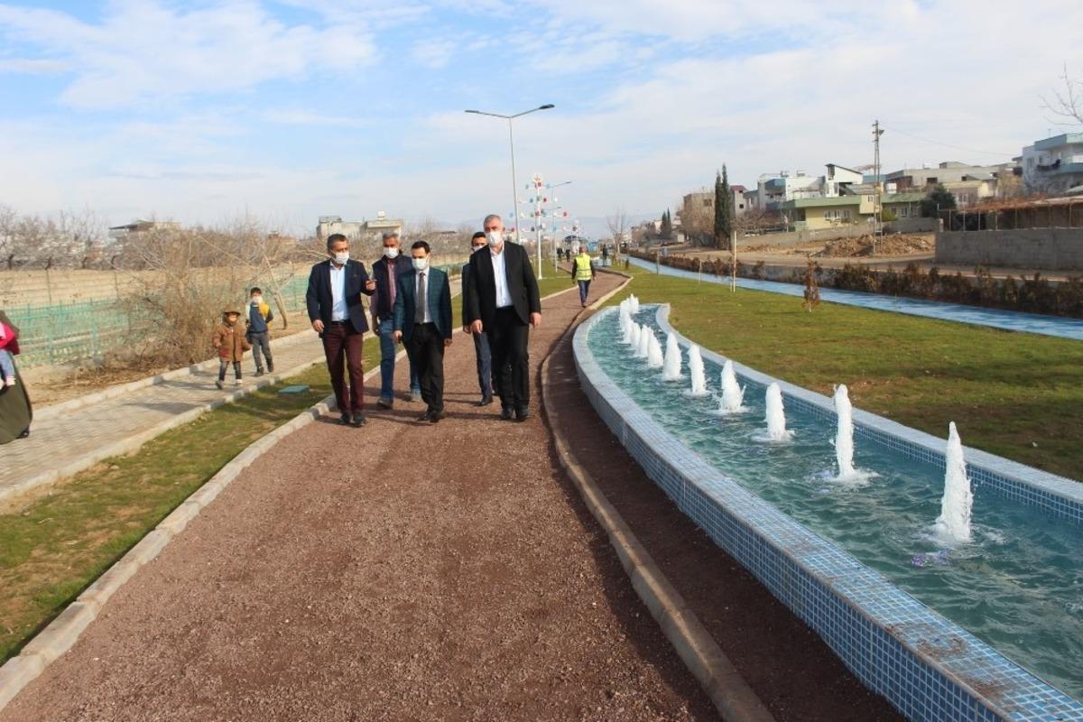 Kaymakam Ko&ccedil; ve Başkan Turanlı &ccedil;alışmaları yerinde inceledi