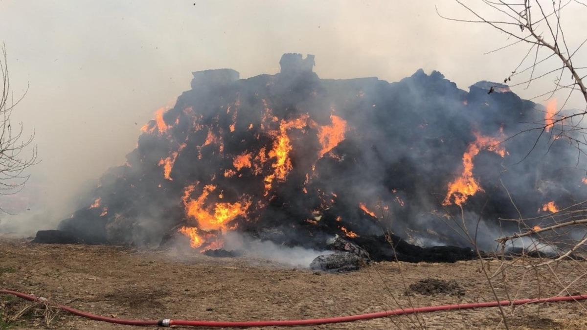 Kahramanmaraş&rsquo;ta &ccedil;iftlik yangını