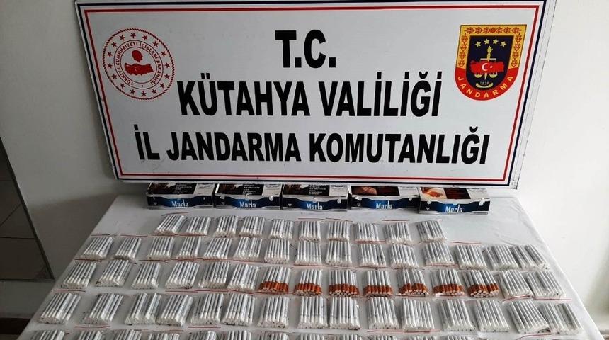 Tavşanlı&rsquo;da bin 400 adet ka&ccedil;ak sigara ele ge&ccedil;irildi