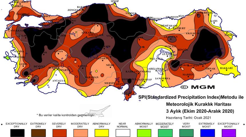 Kuraklık tehdidi her geçen gün büyüyor! 2020 haritaları endişeyi daha da arttırdı