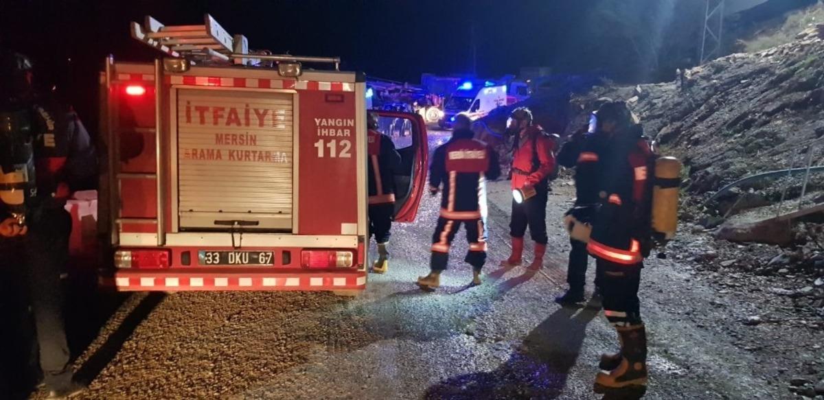T&uuml;nelde yangın &ccedil;ıktı, 8 iş&ccedil;i dumandan zehirlendi