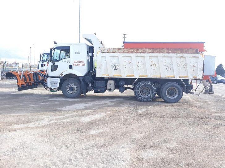 Altıntaş Belediyesi karla mücadele için hazır G3