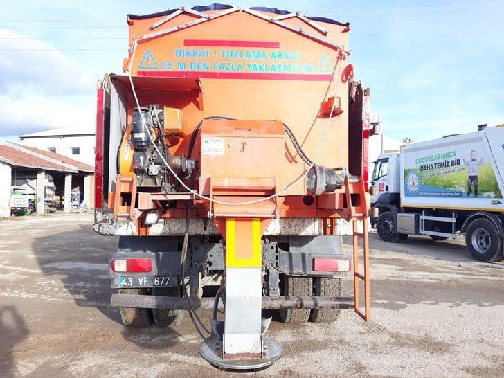 Altıntaş Belediyesi karla mücadele için hazır G4