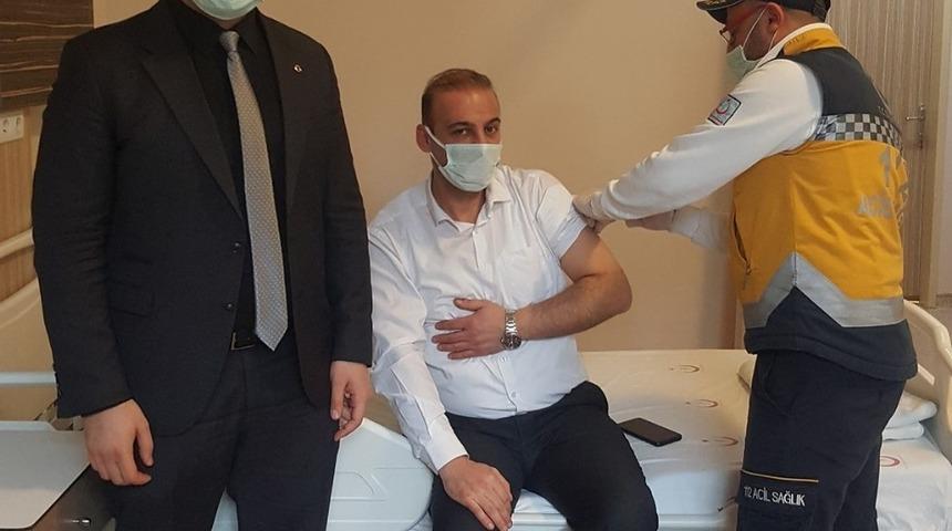 Kargı&rsquo;da ilk Covid-19 aşısı yapıldı