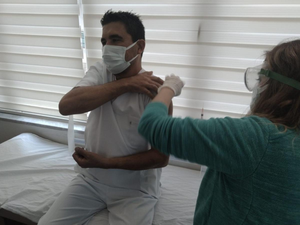 Marmaris&rsquo;te Kovid-19 aşılama &ccedil;alışmaları başladı