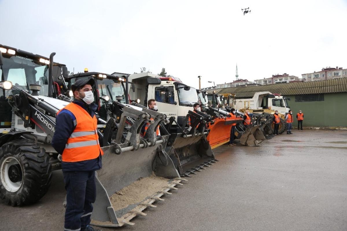 Darıca Belediyesi karla m&uuml;cadeleye hazır