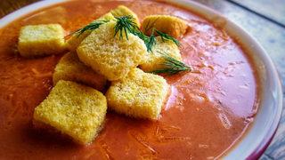 İşte nefis domates çorbası yapımı! Yemeye doyamayacaksınız 