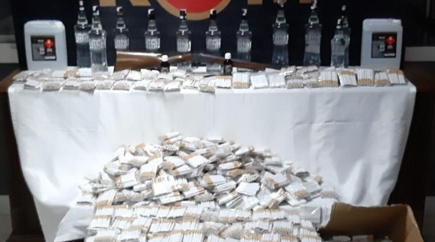 Kastamonu Emniyet Müdürlüğünden kaçak tütün operasyonu