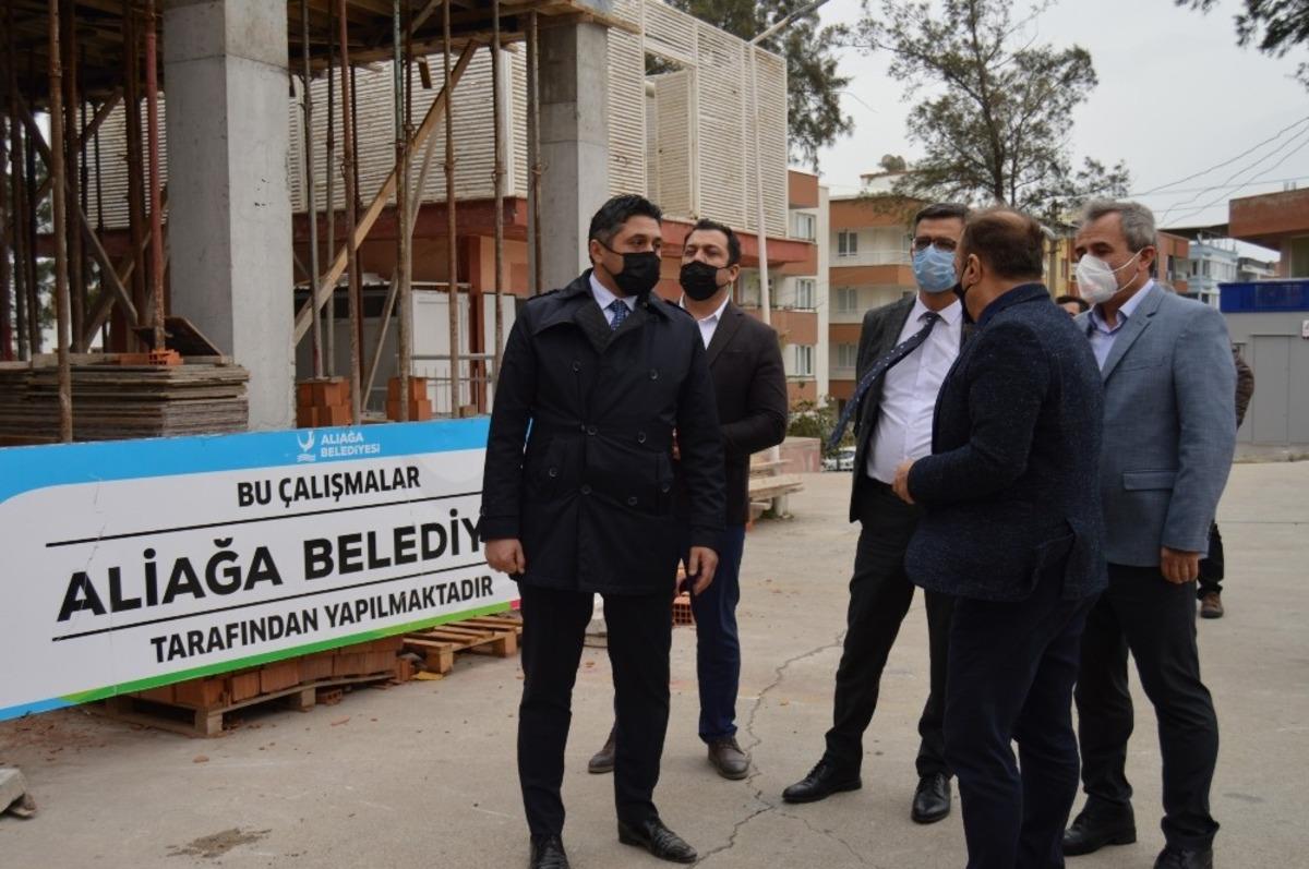 Aliağa Devlet Hastanesi Acil Servis Ek Binası hızla y&uuml;kseliyor