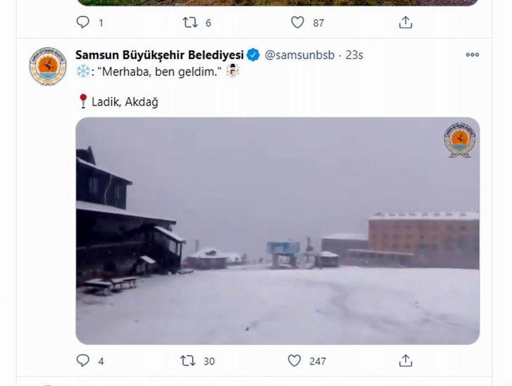 Samsun’da kar sevinci G2