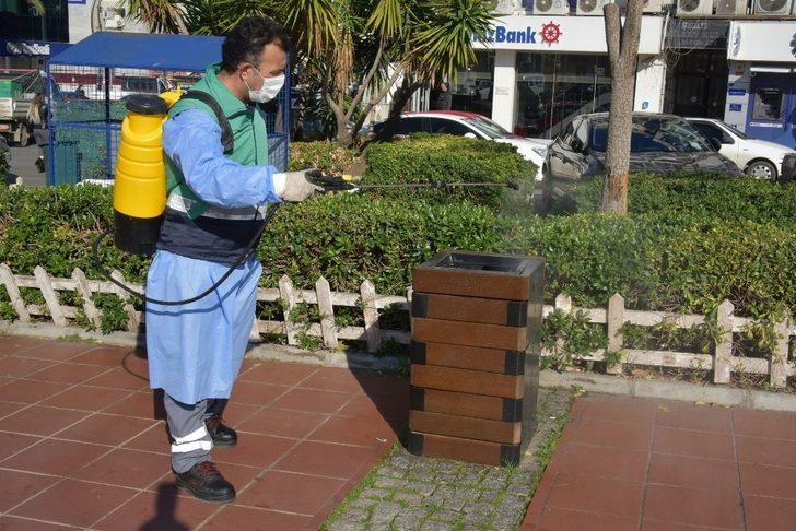 Aliağa’da ortak kullanım alanları dezenfekte ediliyor G2