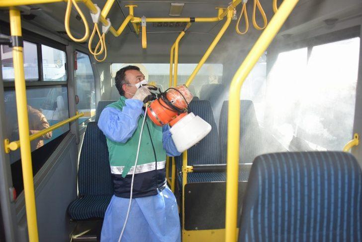 Aliağa’da ortak kullanım alanları dezenfekte ediliyor G3