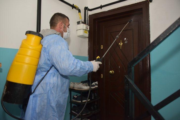 Aliağa’da ortak kullanım alanları dezenfekte ediliyor G4