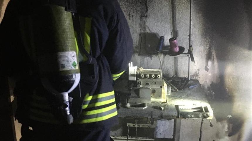 Fethiye'de koltuk döşeme atölyesinde çıkan yangın söndürüldü