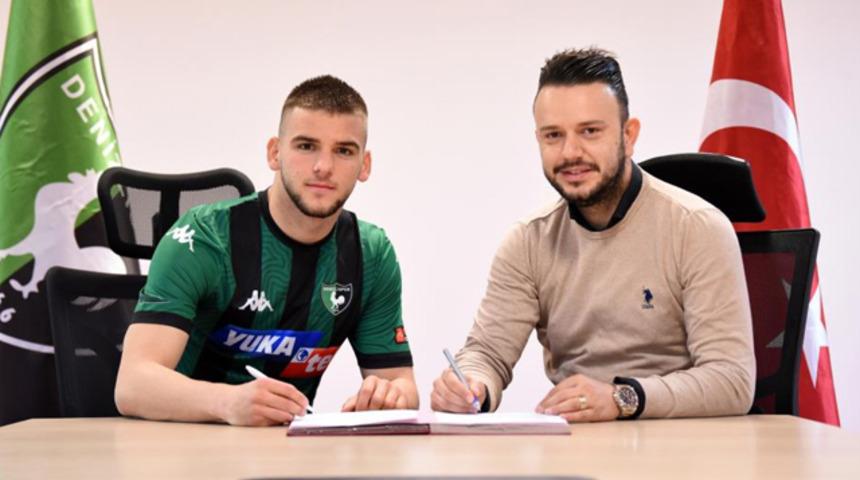 Denizlispor, altyapıdan Veton Tusha ile s&ouml;zleşme imzaladı