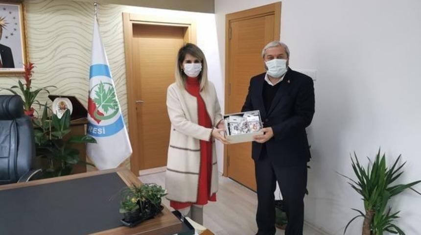 Başkan Şahin&rsquo;den Genel Sekreter Bayrak&ccedil;ı&rsquo;ya ziyaret