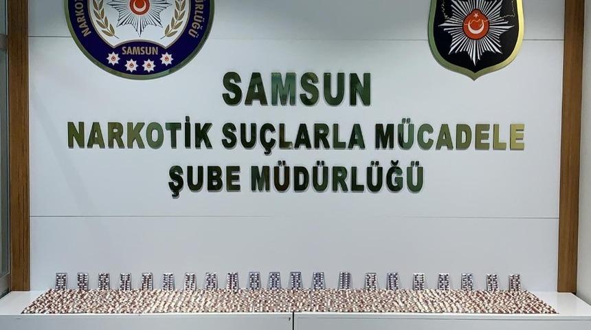 Samsun&rsquo;da 6 bin 892 adet uyuşturucu hap ele ge&ccedil;irildi: 6 g&ouml;zaltı