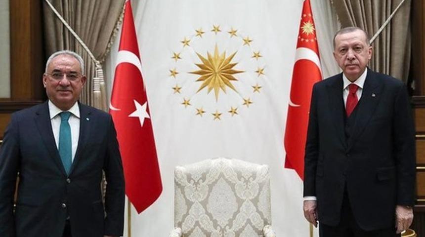 Erdoğan ve Oktay'la g&ouml;r&uuml;şen DSP lideri Aksakal: İttifak konusunda şimdiden kendimizi bağlamıyoruz