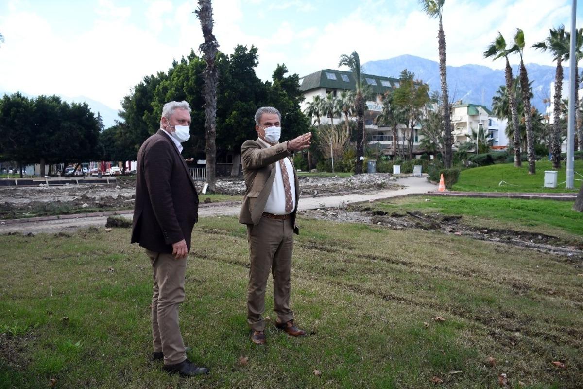 Kemer Belediyesi&rsquo;nden park &ccedil;alışmaları
