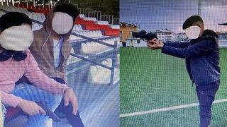 Şiddet içerikli dizilere özenip, bellerinde tabanca ile gezince başlarına iş açıldı