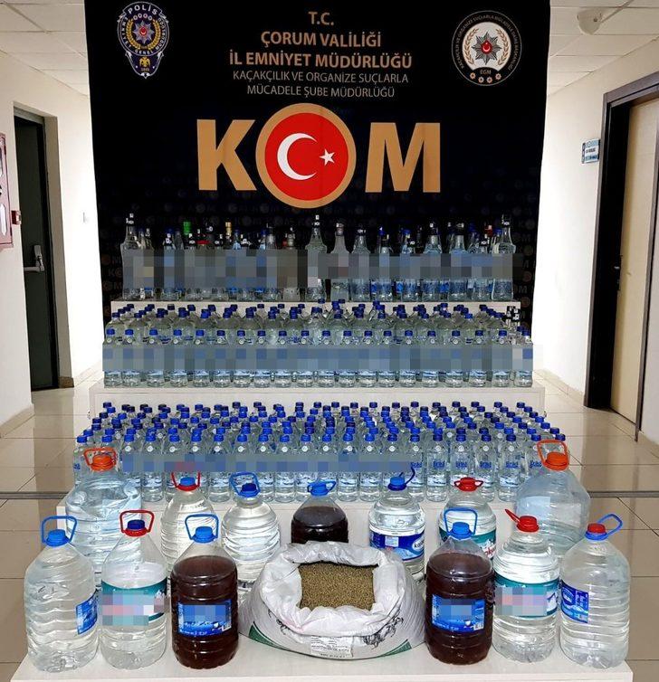 Çorum’da kaçak içki operasyonu G4