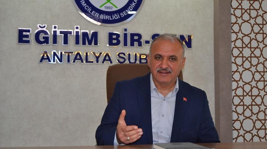 Eğitim Bir-Sen Antalya Şube Başkanı Miran: ‘400 lira seyyanen zam istiyoruz’