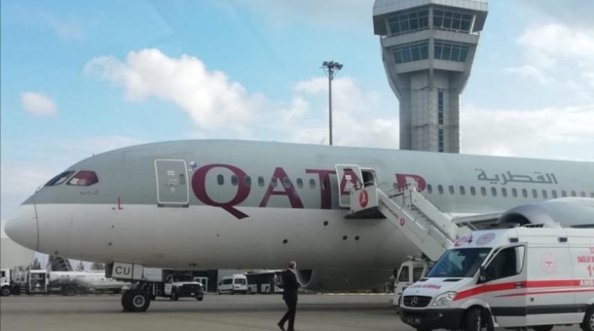 Uçakta koronavirüs paniği! İngiltere-Katar seferini yapan uçak Şanlıurfa’ya acil iniş yaptı