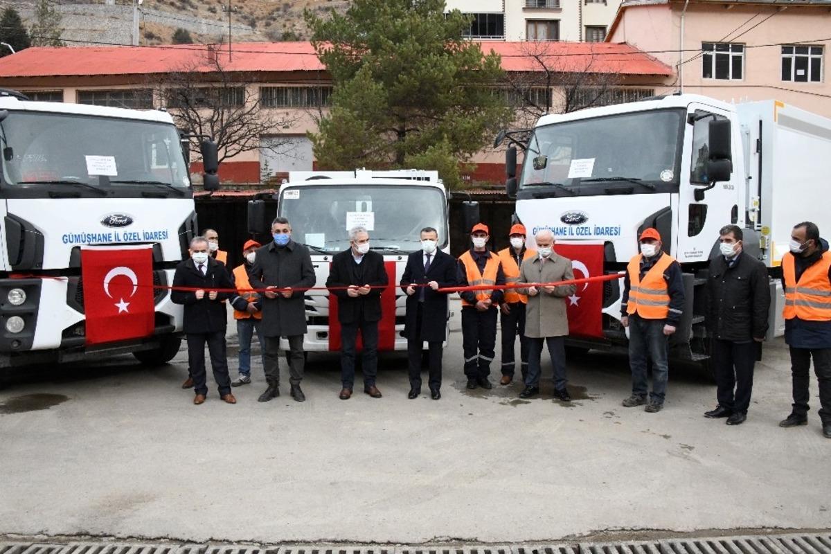 G&uuml;m&uuml;şhane İl &Ouml;zel İdaresi&rsquo;nin yeni &ccedil;&ouml;p ara&ccedil;ları hizmete sunuldu