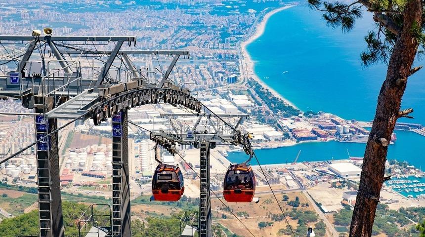 T&uuml;nektepe Teleferik&rsquo;e bakım molası