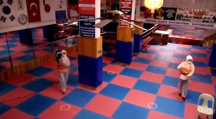 Isparta Belediyesi spor salonlarını dezenfekte etti G2
