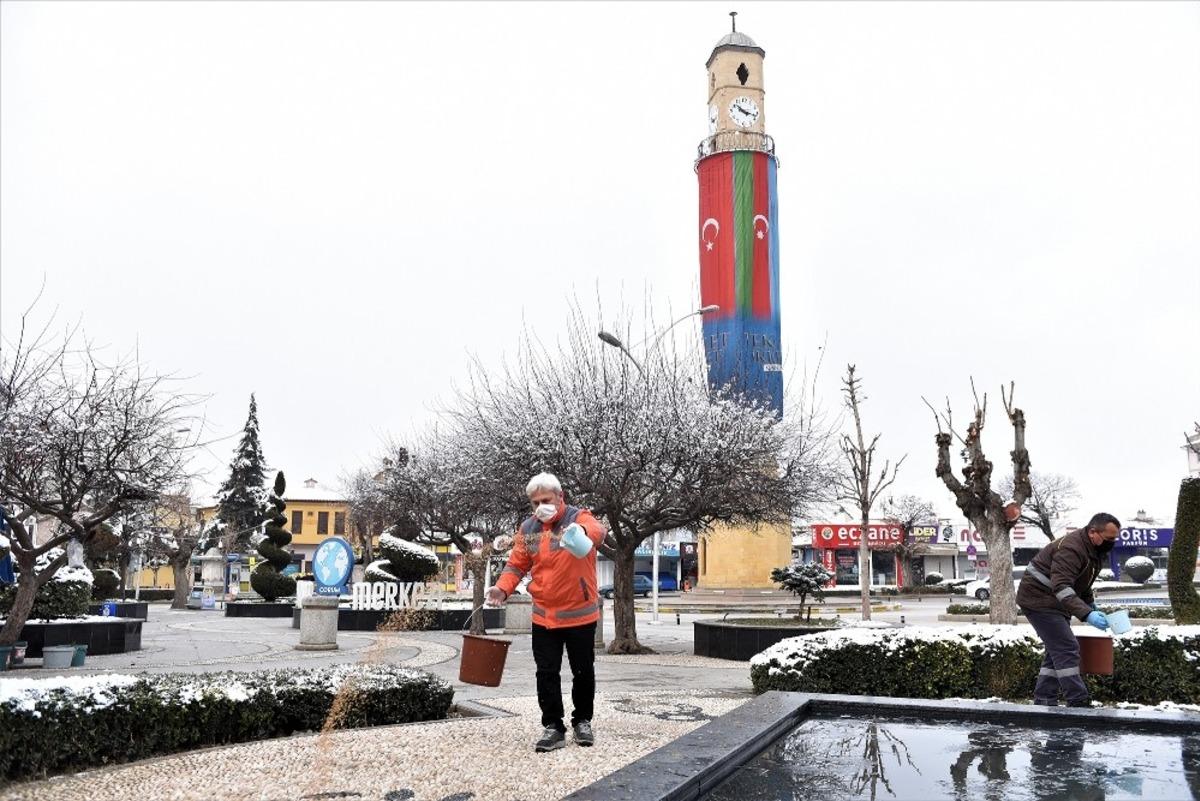 &Ccedil;orum belediyesi sokak hayvanlarını unutmadı