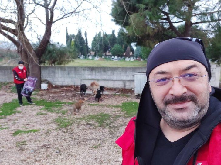 Daskut ekibi sokak hayvanlarını besledi G2