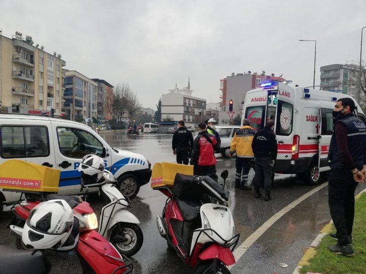 Yağış kazaya sebep oldu: 1 yaralı G1