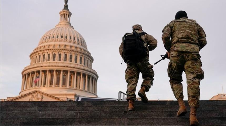 Biden'ın yemin t&ouml;reni: 50 ABD eyaletinin t&uuml;m&uuml; olası silahlı g&ouml;sterilere karşı alarmda