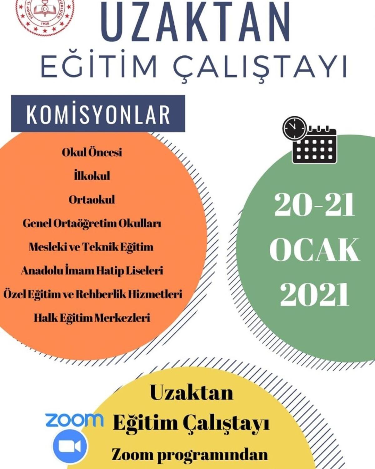 Sinop&rsquo;ta &ldquo;Uzaktan Eğitim &Ccedil;alıştayı&rdquo; ger&ccedil;ekleştirilecek