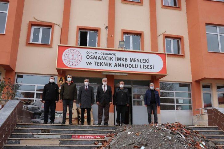 Milli eğitim müdürü Sarı, deprem güçlendirme çalışmalarını inceledi G1