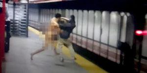 ABD'de metroda &ccedil;ıplak adam krizi! Feci şekilde can verdi