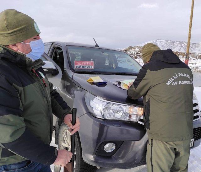 Van’da sokağa çıkma kısıtlamasında ava giderken 1 şahsa  işlem yapıldı