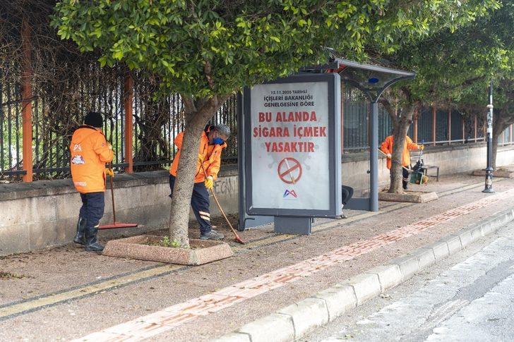Büyükşehir Belediyesi ekipleri, sokağa çıkma yasağında yine görev başındaydı G2