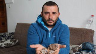 Bağda kaybettiği çapasını ararken servet buldu