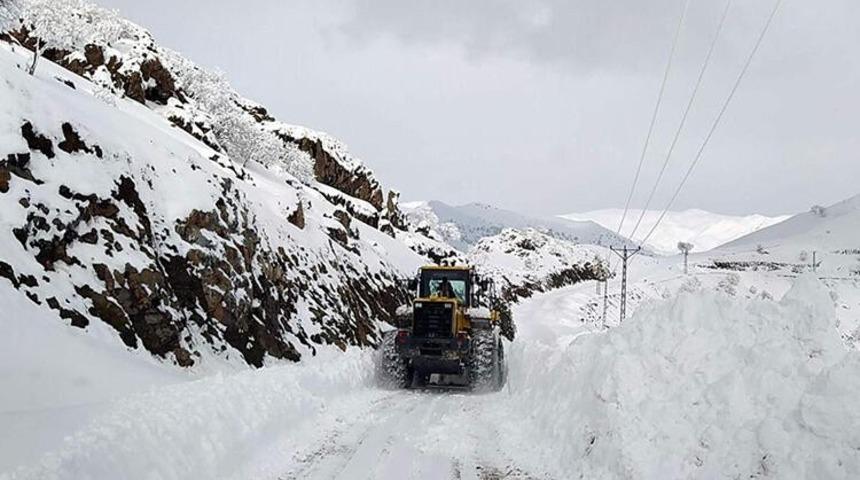 Yoğun kar yağışı hayatı felç etti
