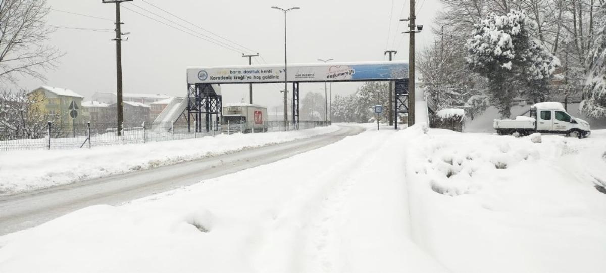 Kar yağışı t&uuml;m şehri esir aldı
