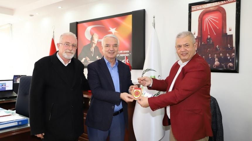 Makedonya G&ouml;&ccedil;menleri Derneğinden Başkan Bilgin&rsquo;e ziyaret