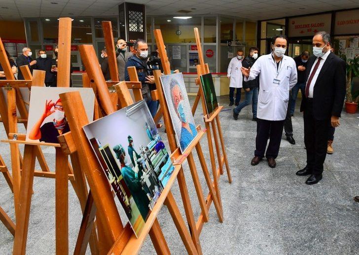 Sağlık çalışanlarından korona virüs farkındalık sergisi G1