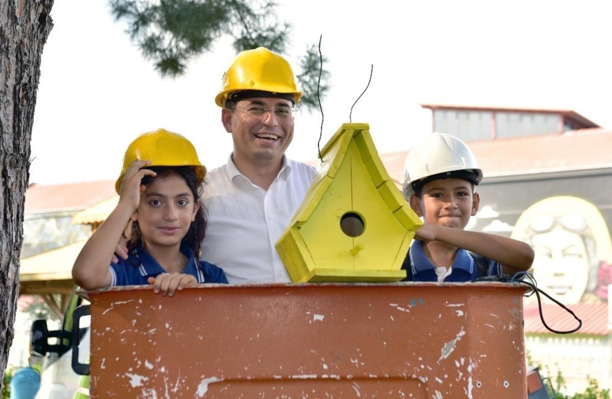 Kepez&rsquo;den kuşlara i&ccedil;in &ouml;zel yuva