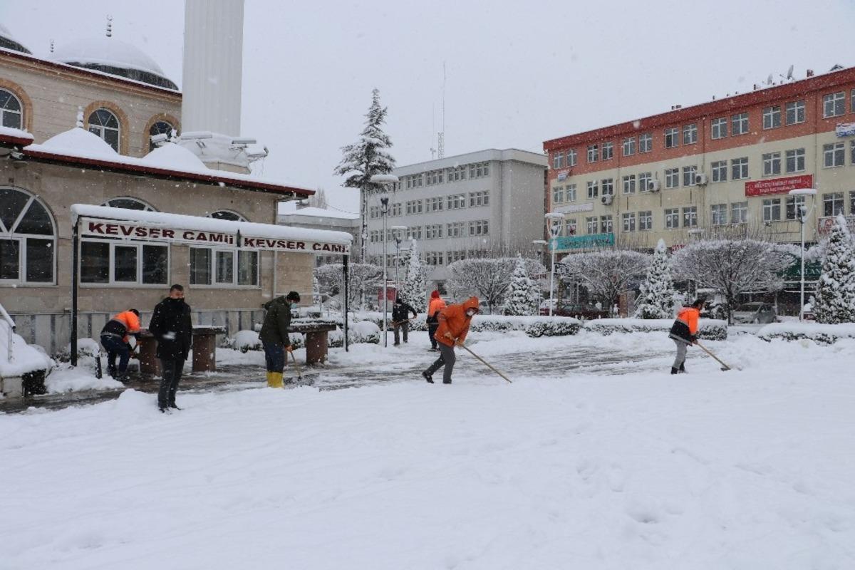 Havza&rsquo;da karla m&uuml;cadele
